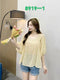 Summer Casual Floral Print V-Neck Loose Blouse